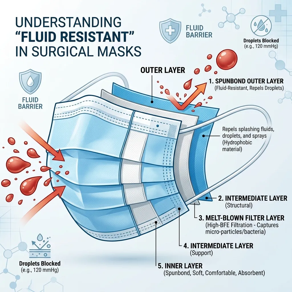What Does Fluid Resistant Mean in a Surgical Mask