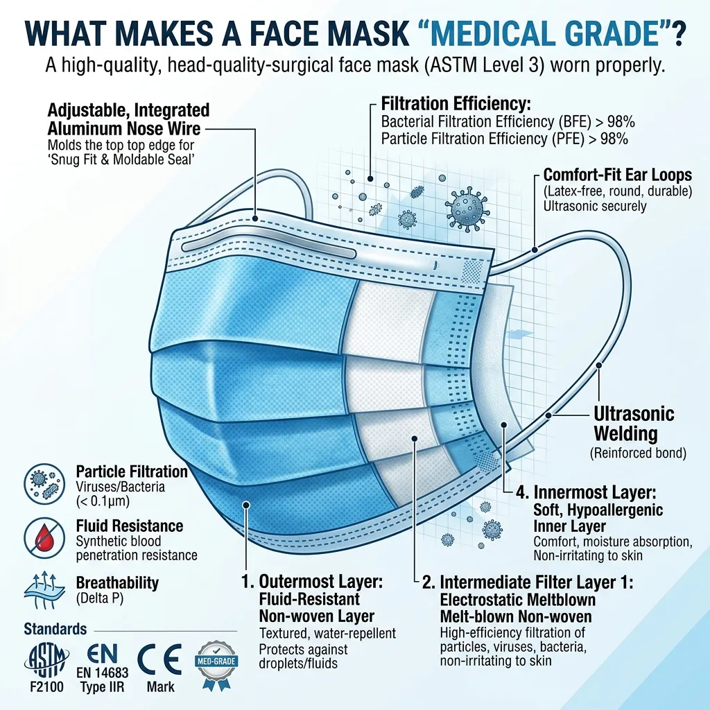 What Makes a Face Mask Medical Grade